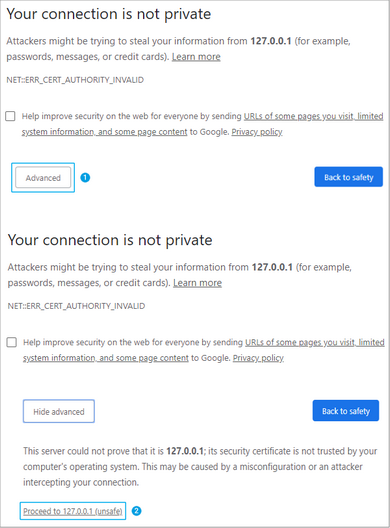 SSL Certificate Warning in Chrome